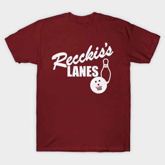 Buffalo 66 Recckis's Lanes Bowling Alley T-Shirt by darklordpug